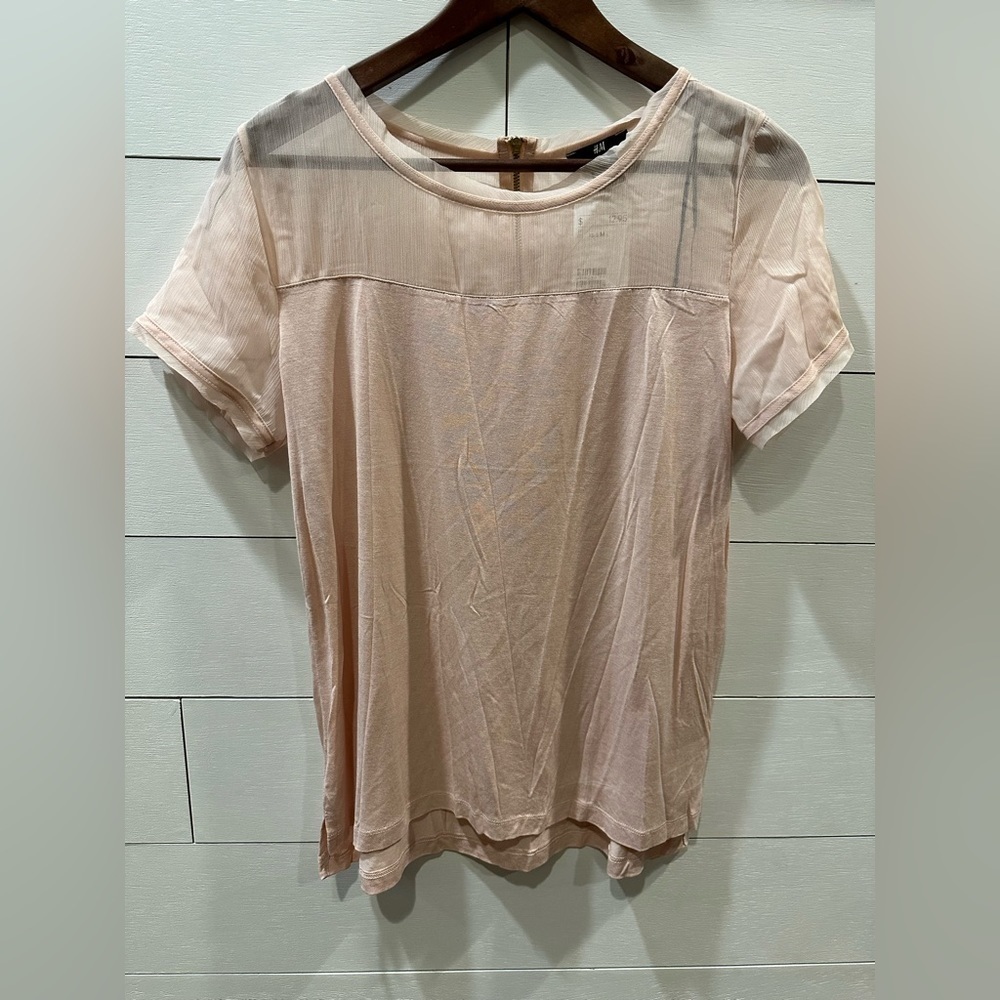 H&M sheer dress shirt